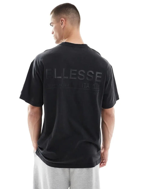 Ellesse tshirt for man אלס חולצת טישרט אוברסייז בצבע שחור